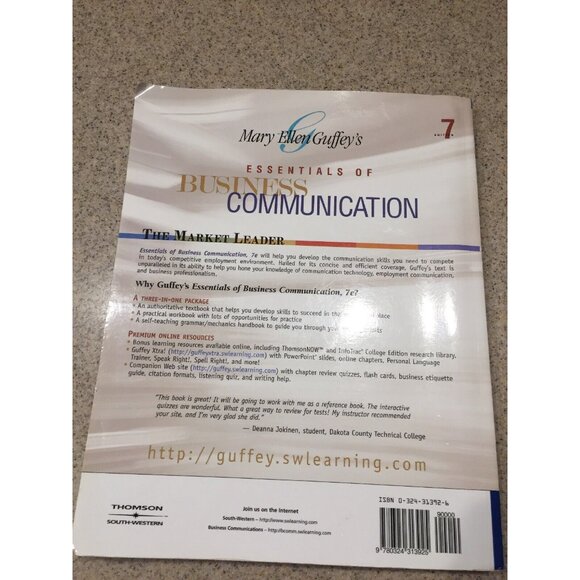 Essentials of Business Communication By Mary Ellen Guffey Very Good Condition - Picture 3 of 7